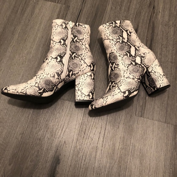 SOLD Madden Girl Snakeskin Booties - Picture 13 of 16